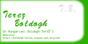terez boldogh business card